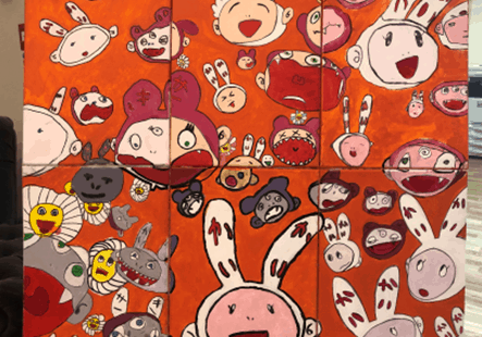 “Wow”  By  Takashi Murakami A collaboration between  Leon, Sam, Vinnie,  Henry L and George B